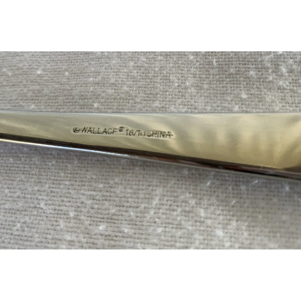 Wallace Pie Cake Server 18/10 Stainless Glossy Flatware New Charm Pattern 11 in.